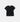T-Shirt Curvy Noir à surpiqures contrastantes WASTE PARIS