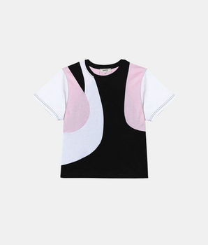 T-Shirt Soho Multi Noir, rose et blanc WASTE Paris