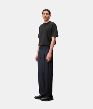 Pants Two Pleats - Cold navy