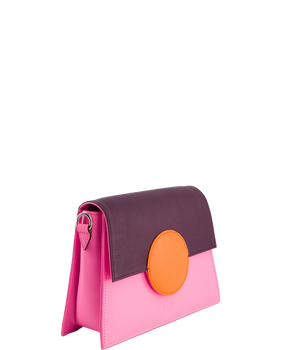 Présentation de l'exquis sac en cuir fait main « Amber Sunset » - une fusion étonnante d'élégance, de savoir-faire et de couleurs vibrantes. Isli Studio