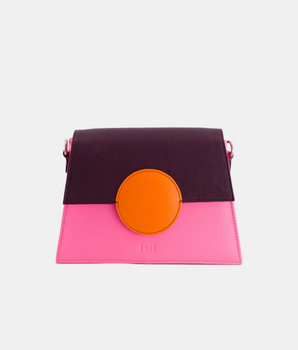 Présentation de l'exquis sac en cuir fait main « Amber Sunset » - une fusion étonnante d'élégance, de savoir-faire et de couleurs vibrantes. Isli Studio