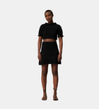 Justine skirt in black openwork knit