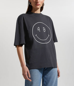 T-shirt Avi smiley monogramme coton bio