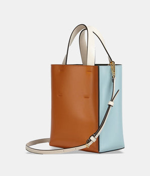Museo mini vertical leather tote bag