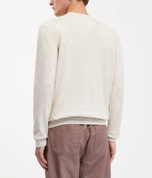 Heathered or plain organic cotton and hemp sweater
