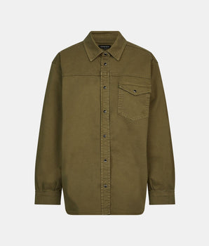Chemise Sloan style army coton