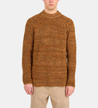 Straight organic cotton stranded knit sweater