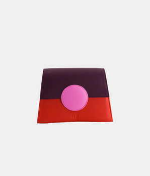 Sac en cuir fait main « Sunkiss » : rayonnez d'élégance en rose, rouge et violet - Isli Studio