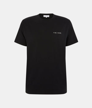 T-shirt noir droit The Dude coton bio Maison Labiche écoresponsable